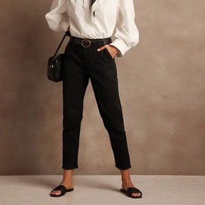 Banana Republic Authentic Chino Girlfriend Fit Black Size 10 Petite
